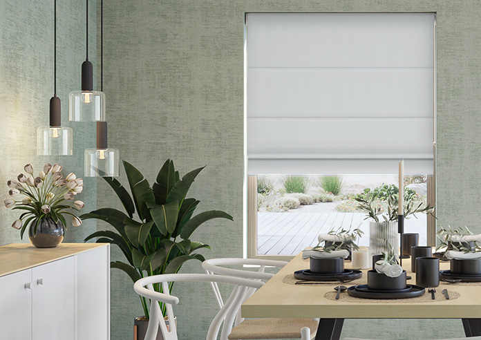 Menton, Signal Grey - Twist&Fit Roman Blind - Image 3